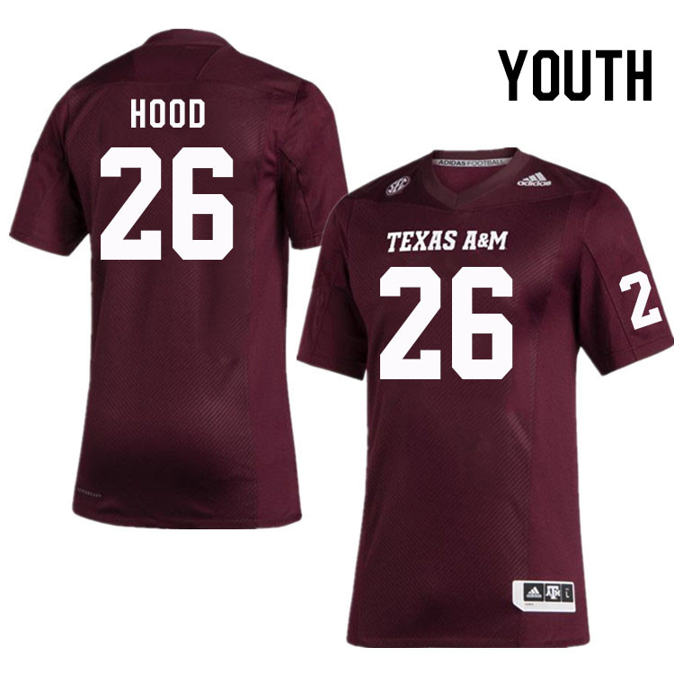 Youth #26 Julian Hood Texas A&M Aggies College Football Jerseys Stitched Sale-Maroon - Click Image to Close